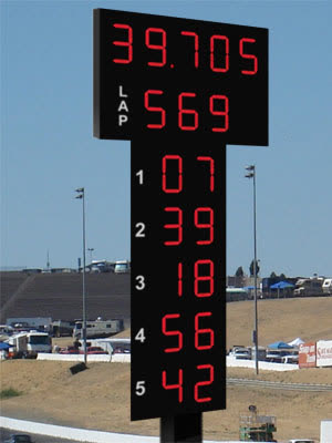 15-Inch Drag Racing Scoreboard