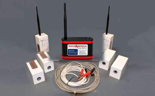 AC5 PC-based autocross kit — console, T-Links, sensors, emitters and cabling